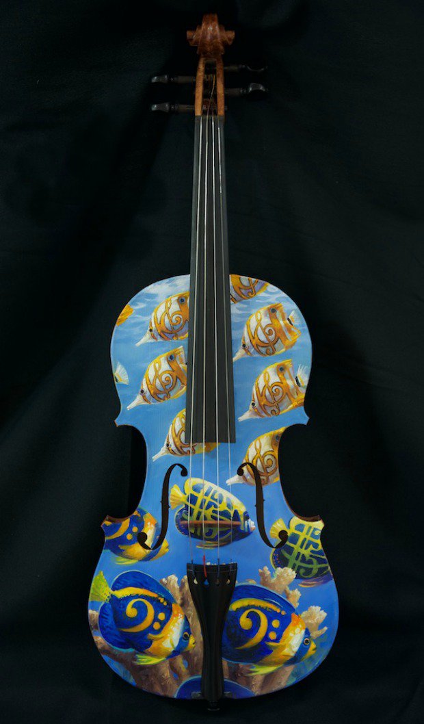 Painted violin 2024